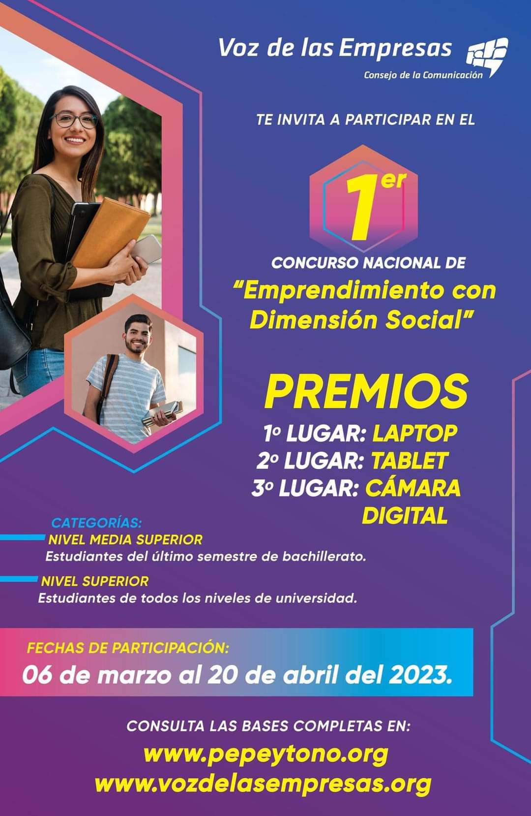 1er. Concurso Nacional de Emprendimiento con Dimensión Social.